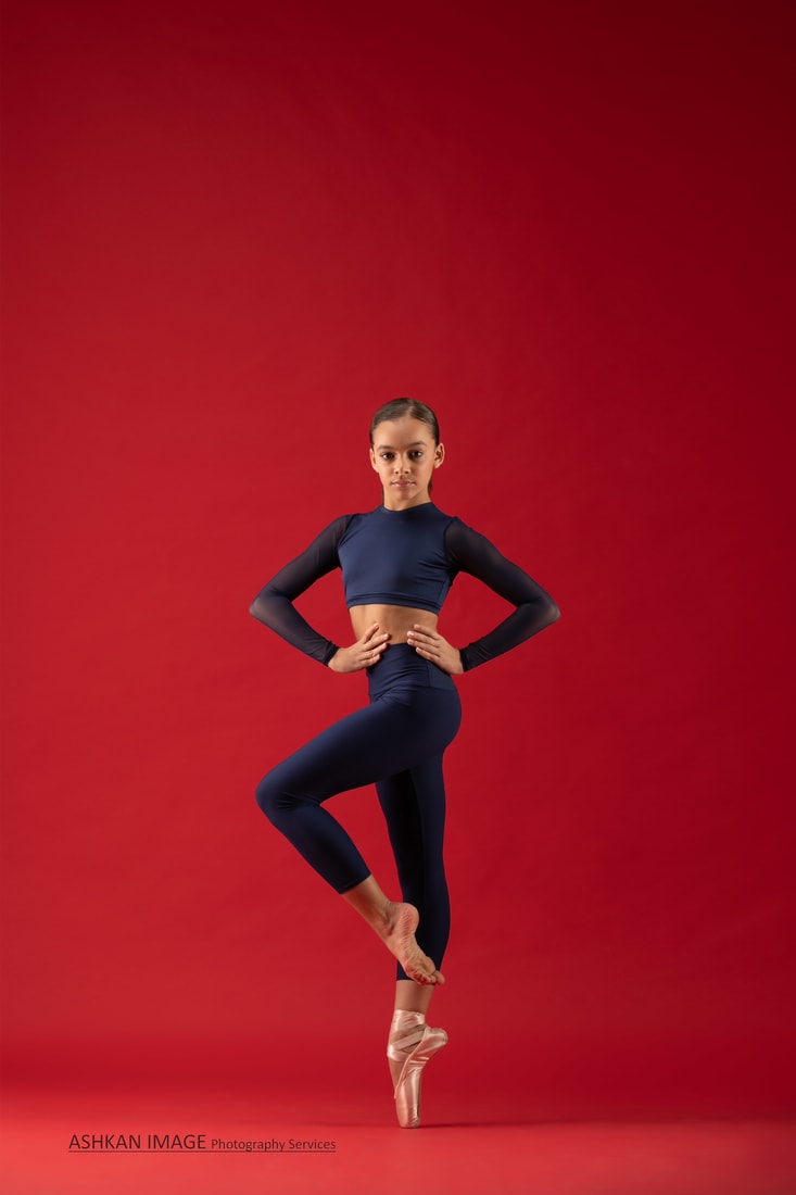 Tips for Dance Audition Photos with red background