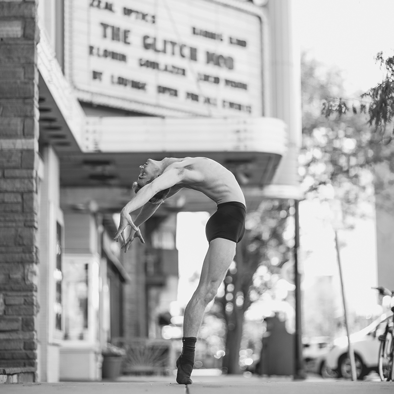 street dance photography black and white arch