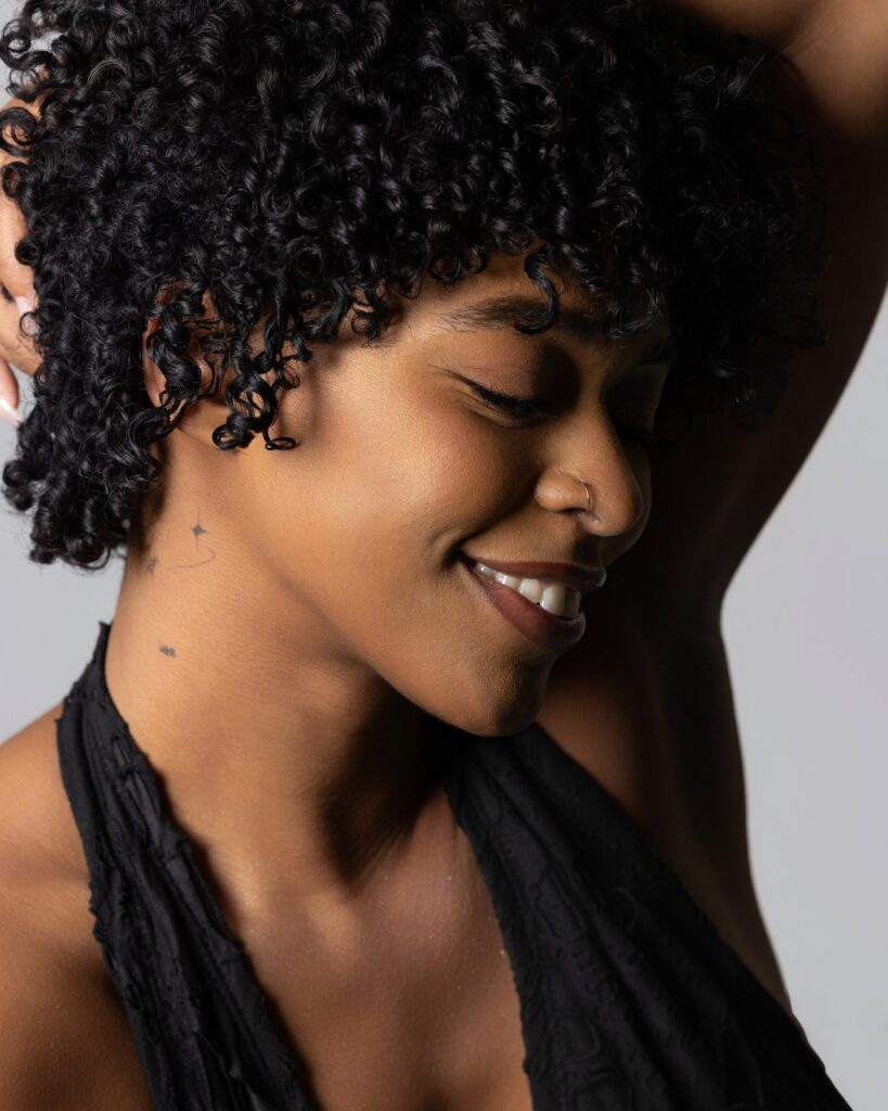 Close-up beauty portrait for a model portfolio, Houston